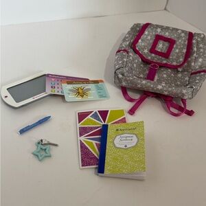 American Girl Starry Backpack Set with Pink Accents